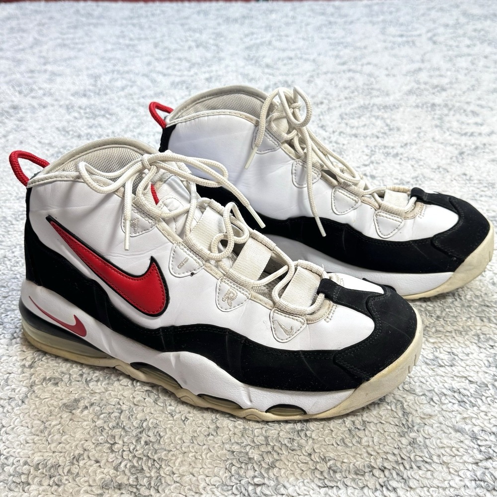 Nike Air Max Uptempo 95 "Bulls" White Red Black Shoes CK0892-101 Men's Size 11.5 - Picture 3 of 11